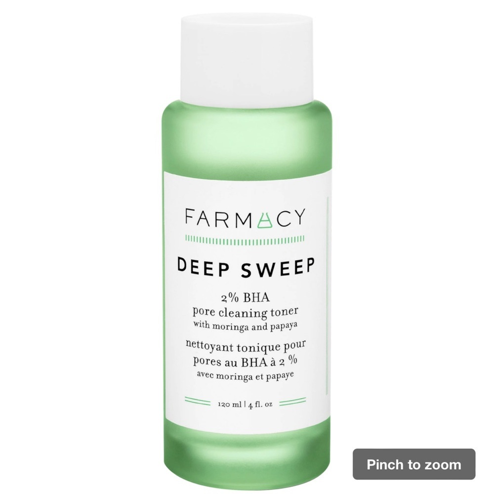 NEW Farmacy
Deep Sweep 2% BHA Pore Cleaning Toner with Moringa + Papaya